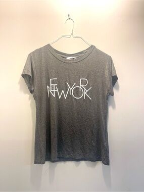 Gray 'New York' Graphic Tee
